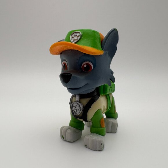 Paw Patrol Rescue Pup Rocky Recycle Posable Action Figure Dog (SKU: 375TO) - Picture 2 of 8